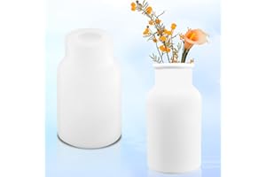 DNGH Floreros Moldes Resina Epoxi de Silicona Florero Molde Silicona Jarron para Decoración Hogareña Hacer Jarrones Soporte para Brochas de Maquillaje Botella