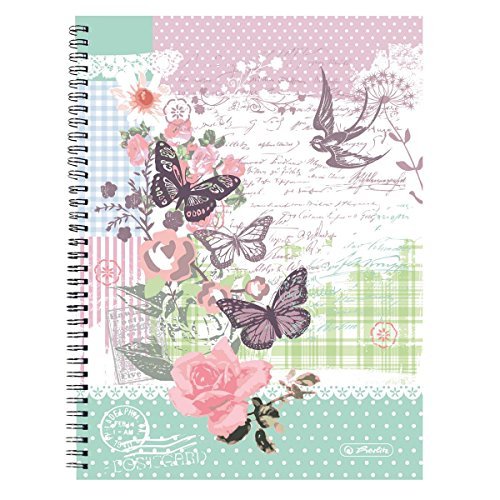 Preisvergleich Produktbild Herl Spiralblock lin. 28 Butterfly A4