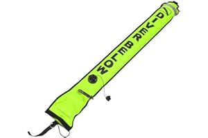 Demeras Diving Buoy Marker 6FT Inflatable Scuba Surface Marker Buoy SMB Diving Signal Marker for Safety Underwater Diving Snorkeling