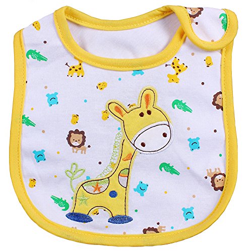 Ateid 9er Baby Lätzchen Wasserdicht Weicher Latz aus Baumwolle mit Klettverschluss - 2