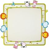 Dalber 63116 Little Zoo Decken/Wandlampe, Metall, gelb, 44 x 44 x 75 cm