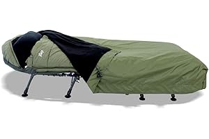 ‎LUCX Lucx® Guardian Bedchair Cover Abdeckung für Angelliege & Schlafsack Schutzhaube für Karpfenliege Rain Cover mit Moskitonetz nur Decke keine Liege und kein Schlafsack