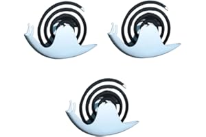 QICHENX Porta Zampirone in Metallo Lumache a Spirale,Porta Rocchetti per Zanzare,Supporto per Incenso, Per In Ferro Porta Bobina Insetti Da Interno o Da Esterno (Bianco*3)