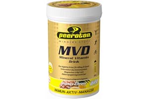 ‎PEEROTON Peeroton MVD Mineral Vitamin Drink - Ananas-Zitrone, Elektrolyt Pulver mit den 5 wesentlichen Elektrolyten plus Zink, Magnesium und Vitamin C - regelmäßig einnehmen und das Immunsystem stärken, 300g
