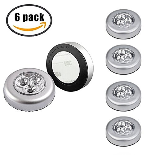 Tougo 6er-Set LED Touch Lamp Nachtlicht Batteriebetriebenselbstklebend K¨¹chenlampen Schrankleuchten f¨¹r Schlafzimmer Kinderzimmer Flur