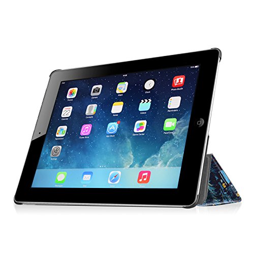 Fintie Apple iPad 2/3/4 Hülle Case – Ultra Slim Superleicht Schutzhülle Smart Shell Cover Tasche Etui mit Auto Schlaf / Wach und Standfunktion für Apple iPad 2 / iPad 3 / iPad 4 Retina, Sternennacht - 3