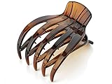 Tortoise shell colour side hair claw clip