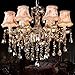 Produktbild T-D Kristallkerzenleuchter Europäischer Kronleuchter Wohnzimmer Lichter Schlafzimmer Kronleuchter / E14 (Cognac)