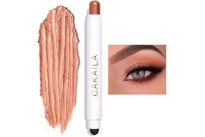TIMIPOO Crema de sombra de ojos, lápiz de sombra de ojos, barra de maquillaje de ojos mate y brillante, maquillaje fluorescente con sombra de ojos impermeable de larga duración (10#)