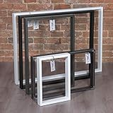  Tischbeine auf Maß Tischgestell LONDON aus Vierkantprofilen 100x20 mm Industriedesign alle Größen 2 Stück
