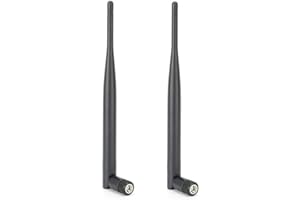 CCYLEZ Antenna WIFI dual-band 2PCs, antenna per router ad alto guadagno 6DBI, connettore femmina SMA, antenne di rete per router Wi-Fi wireless e dispositivi di rete