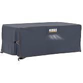 Haegs Bah&ccedil;e Mobilyası &Ouml;rt&uuml;s&uuml;, 230-150-90cm, Ağır Hizmet Oxford Kumaş, Su Ge&ccedil;irmez, Dış Mekan Veranda Masa &Ouml;rt&uuml;s&uuml;, Havalandırm