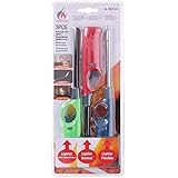 cfm 3 PCS Electronic Gas Lighter with Turbo Flame Lighter Normal Lighter Flexible Multipurpose ideal GAS Refill Long Nose Lighter barbecue gas hobs/cooker, candles, fireplaces, Set of 3