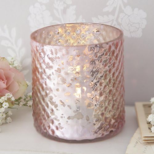 Lustre Tea Light Holders - Pink SET OF 6