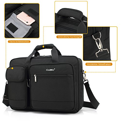 CoolBELL 17 3 Zoll Laptop Aktentasche sch  tzend Messenger Bag Nylon Schultertasche Multifunktional Henkeltasche Laptop   Ultrabook   Tablet   Macbook