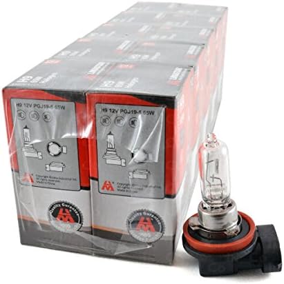 10 x Halogen lamp Bulbs 12 V Bulb 10 x H9 65 W PGJ19-5 Transparent Low Beam High Beam for Kawasaki Motorcycles Ninja/VN/ZZ R