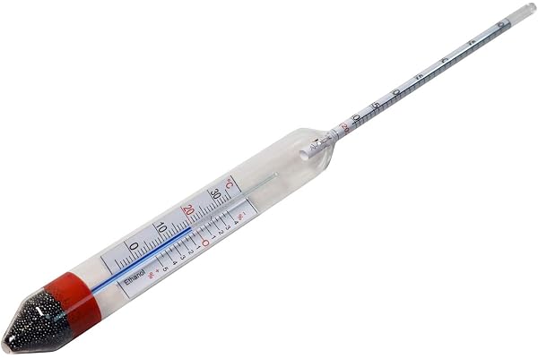 Alcoomètre 0-100% avec thermomètre ' Al-Ambik®'