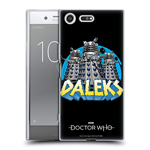 Official Doctor Who Daleks 2 Classic Villains Soft Gel Case for Sony Xperia XZ Premium