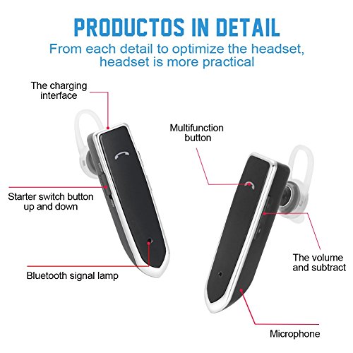 Auricular Bluetooth 4 1 TTMOW Manos Libres Bluetooth Cancelaci n del Ruido Auricular Inal mbrico con DSP Micro Incorporado 30 horas de Tiempo de Conversaci n y 60 d as en Espera para M vil iPhone Samsung HUAWEI y otros reviews Auricular Bluetooth 4 1 TTMOW Manos Libres Bluetooth Cancelaci n del Ruido Auricular Inal mbrico con DSP Micro Incorporado 30 horas de Tiempo de Conversaci n y 60 d as en Espera para M vil iPhone Samsung HUAWEI y otros