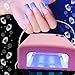 Nestling® UV Gel Nail Art Lamp Dryer Manicure Light Gellish Curing Timer 36W + 4 x 9W Blubs (Pink)