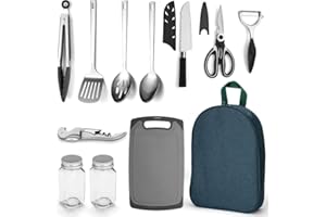 ReaNea Essentials, Gear Must Haves, Camping Cooking Utensils, Camping Kitchen Tools for Travel, Picnics, BBQ, RVs, Outdoor