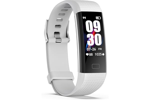 Septoui Montre Connectée Femme Homme, Montre Sport Podomètre Fitness Tracker d'Activité Sommeil Fréquence Cardiaque Tension Artérielle SpO2 Calories Smartwatch IP68 Etanche Bracelet Connecté