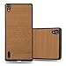 Produktbild Cadorabo Hülle für Huawei P7 - Hülle in Woody BRAUN – Hardcase Handyhülle in Vintage Holz Optik - Schutzhülle Bumper Back Case Cover