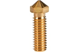 BROZZL Volcano 1,75 mm Düse Messing 0,4mm Durchmesser für E3D Volcano Hotend und Artillery Sidewinder X1