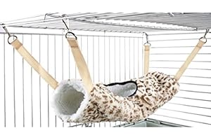 Little Friends Tunnel Tube Rat Ferret Toy, Cheetah Print