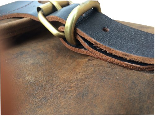 Thick-Padded-Brown-Leather-Shotgun-Slip-Case-Lamb-Wool-Lined