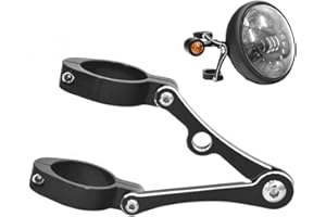 Ymiko Motorcycle Headlight Bracket 39-41mm/1.5-1.6inch Streetfighter Headlight Vintage Motorcycle Headlight Bracket Turn Light Fork Tube Mount Clamp for for for