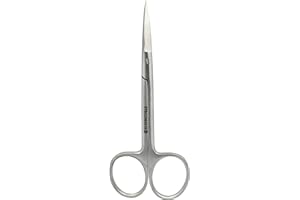 BEAUTY TECK Sterile Iris-Schere STR 115 mm – Einweg-Chirurgieschere mit geraden Klingen, aus Edelstahl, einzeln verpackt, für präzises Schneiden in Medizin & Notfallversorgung