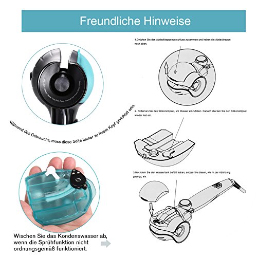 ACEVIVI Dampf Negative Ionen Lockenstab Curler Lockendreher mit EU Stecker LCD Schwarz - 5