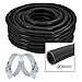Produktbild spares2go Universal Schlauch Rohr für Teichschlauch Wellrohr flexibel Filter Rohr Flexi Tube + 2 Clamp Clips (Durchmesser 20 mm, 25 mm, 35 mm, 32 mm, 35 mm, 38 M, 51 mm) (Länge 5 m, 10 m, 15 m 20 m), 38mm, 5M + 2 x Clips