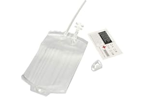 BSTCAR Worek Infuzyjny 350 ml do Napełniania, Worek na Napoje i Krew, Zestaw do Infuzji, Przezroczysty Rekwizyt na Halloween