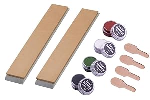 ‎BACHER BACHER Strop 2szt. do systemów ostrzenia kątowego Ganzo, Apex Edge, Ruixin i KKmoon w zestawie Pasty Polerskie