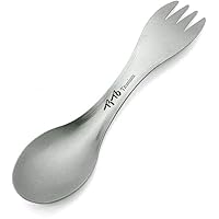 TOMMY LAMBERT Gabellöffel Titanlöffel Camping Besteck Outdoor Göffel Spork Spork Göffel Campingbesteck Reisebesteck…
