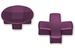 eXtremeRate 2Pcs Metalic Grape Magnetic Stainless Steel D-Pads, for Xbox Elite 1/2 Controller, Replacement Parts Directional Pad Button Kits for Xbox One Elite & Xbox One Elite Series 2 Controller