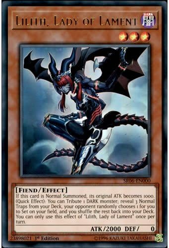 SR06-EN000 1st Ed Lilith, Lady of Lament Ultra Rare Card Lair of Darkness Yu-Gi-Oh Single Card