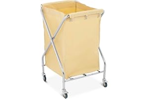 Royal Catering - RCWW 3 - Carro para ropa - 200 L - 4 Ruedas / 2 Frenos - Bolsa: 52 x 50 x 76 cm