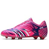  V-Do - Botas de fútbol de Otra Piel para Hombre, Color Rosa, Talla 38 EU= Longitud de pie 24.0 cm