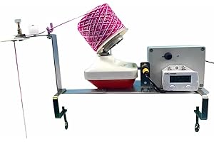 JIEOTWICE Wollwickel Elektrische Wickelmaschine Elektrischer Wollwickler Garnwickler Wollwickelmaschine mit Einstellbarer Geschwindigkeit DC12V（mit Digitalzähler）