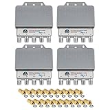 Anschluss Splitter/Doppler: 1 : 4 (4-Wege)