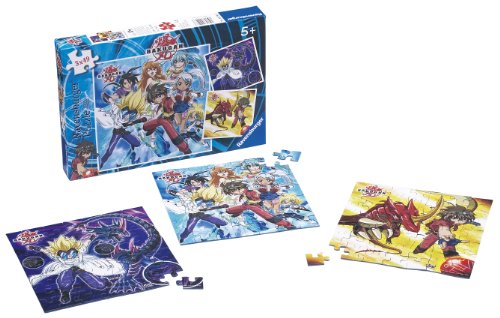 Imagen principal de Ravensburger 9296 Bakugan - Puzzles (3 unidades, 49 piezas)