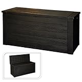 Garden Storage Box for cushions and garden tools wood design 300L 47x23x18" garden furniture accessory (Housewares)