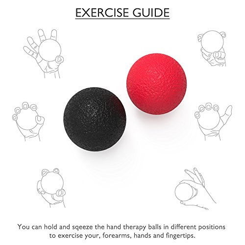 Handtrainer + 2 Stressbälle + GRATIS eBook – Handmuskeltrainer, Handtraining, Griffkraft, Grifftrainer, Unterarmtrainer, Fingertrainer, Fingerhantel – von Nyma - 7