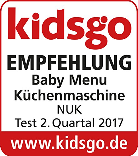 NUK Baby Menu 4 in 1 Küchenmaschine, 900 ml Fassungsvolumen, Inkl. Rezeptheft mit Ernährungsplan - 8