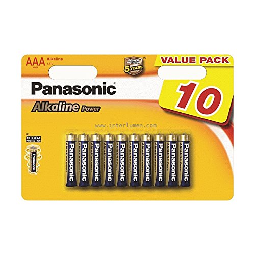 10 pilas AAA Panasonic por 3,55€ ¡¡64% de descuento!!