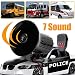 Produktbild Sguan-wu 12 V 50 Watt Laut 7 Sounds Ton Horn Sirene Alarm Lautsprecher für Auto Motor Van LKW - Schwarz