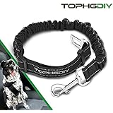 TOPHGDIY Premium Hunde Sicherheitsgurt Katzen Auto Sicherheitsgeschirre Hunde , einstellbar Hundegurt mit elastische Ruckdämpfung für alle Hunderassen